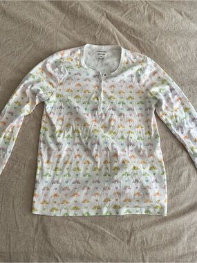 Stoney Clover X Roller Rabbit Pajamas M Cotton Candy Clouds Top